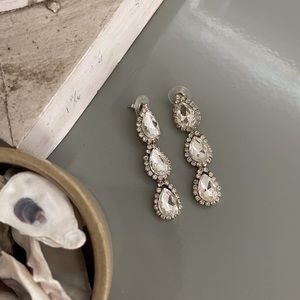 Diamond Inspired Drop Earrings